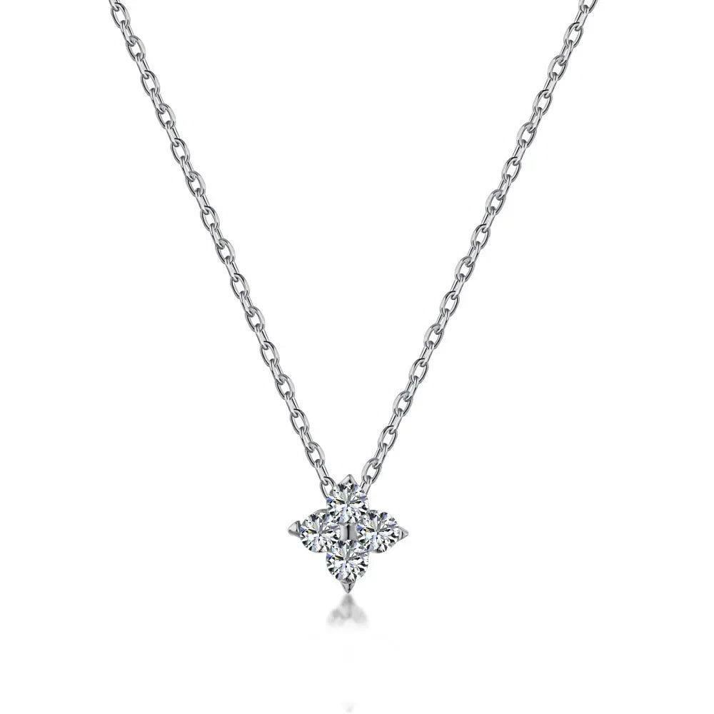 Stainless Steel Zircon Necklaces 18K Gold